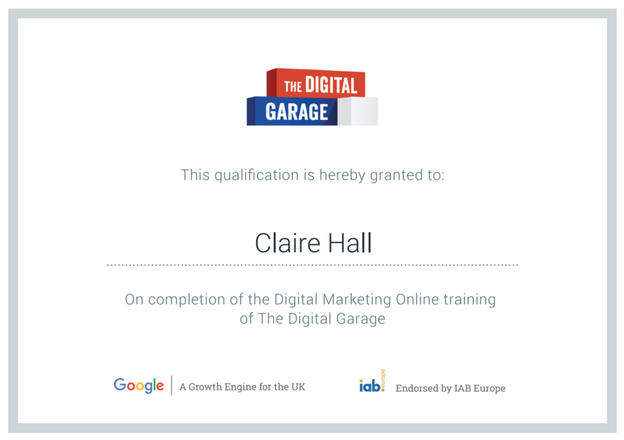 The Digital Garage - Claire